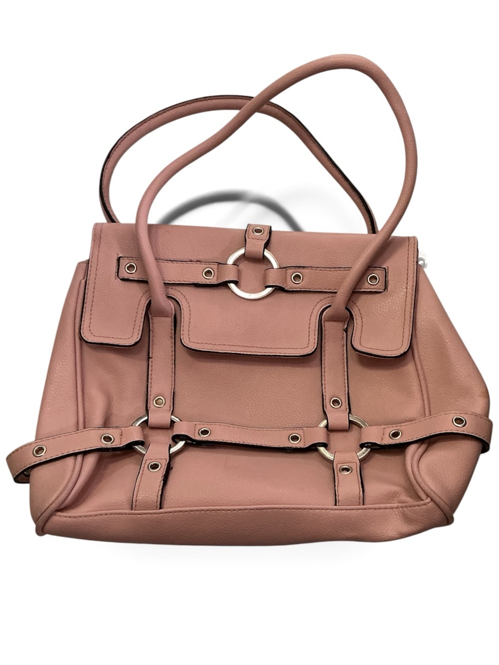 Women’s Leather Tote Bag in Dusty Rose - Unbranded